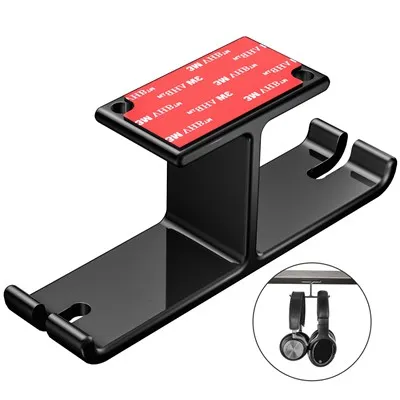 Soporte para auriculares de aluminio con cintas resistentes